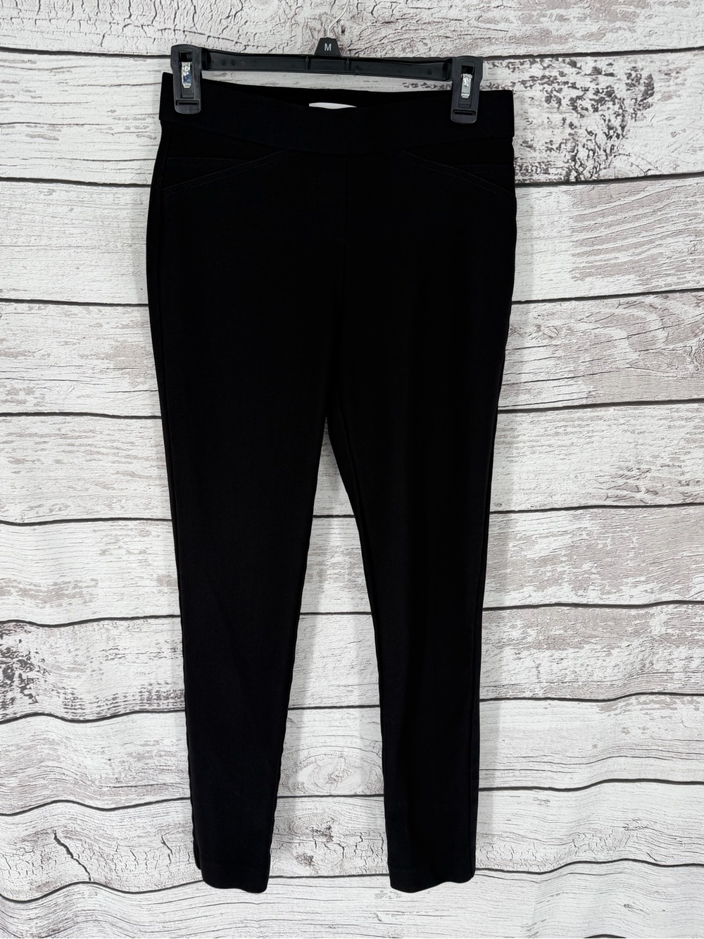 Calvin Klein Black Ponte Pull-On Ankle Leggings